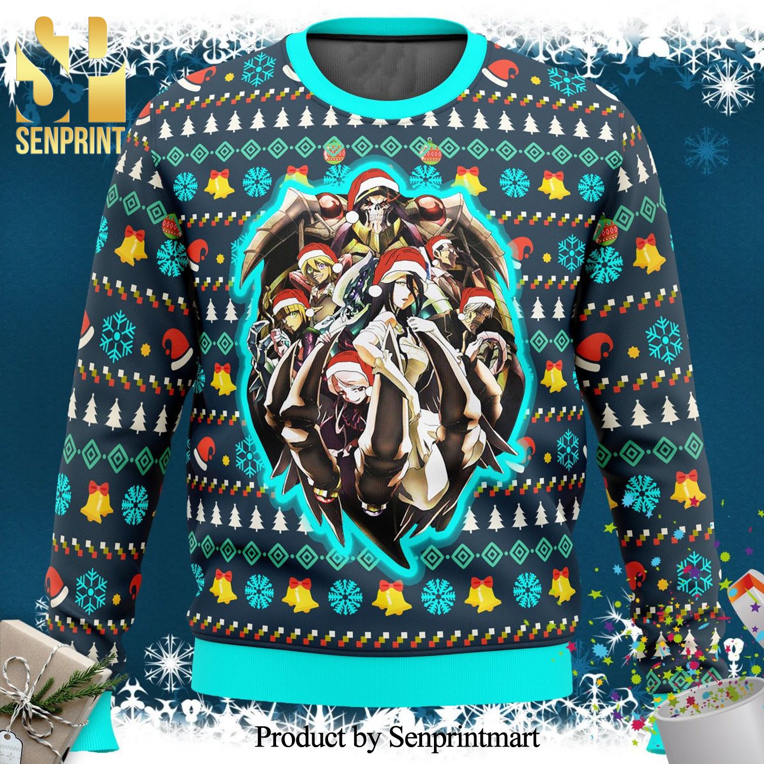 Master Of The Dark Guild Overlord Knitted Ugly Christmas Sweater