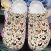 Chicken Clog Floral Vintage Roses Gift For Lover Street Style Crocs Unisex Crocband Clogs