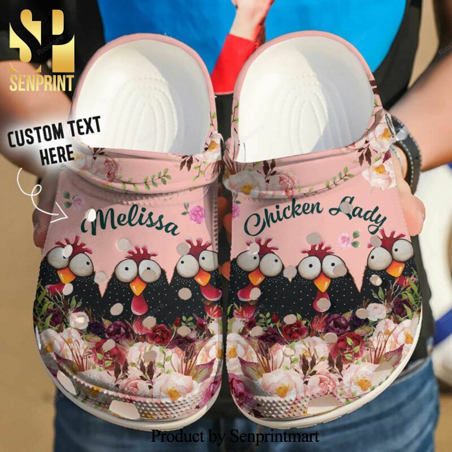 Chicken Lady Custom Name Gift For Lover Hypebeast Fashion Crocs Shoes