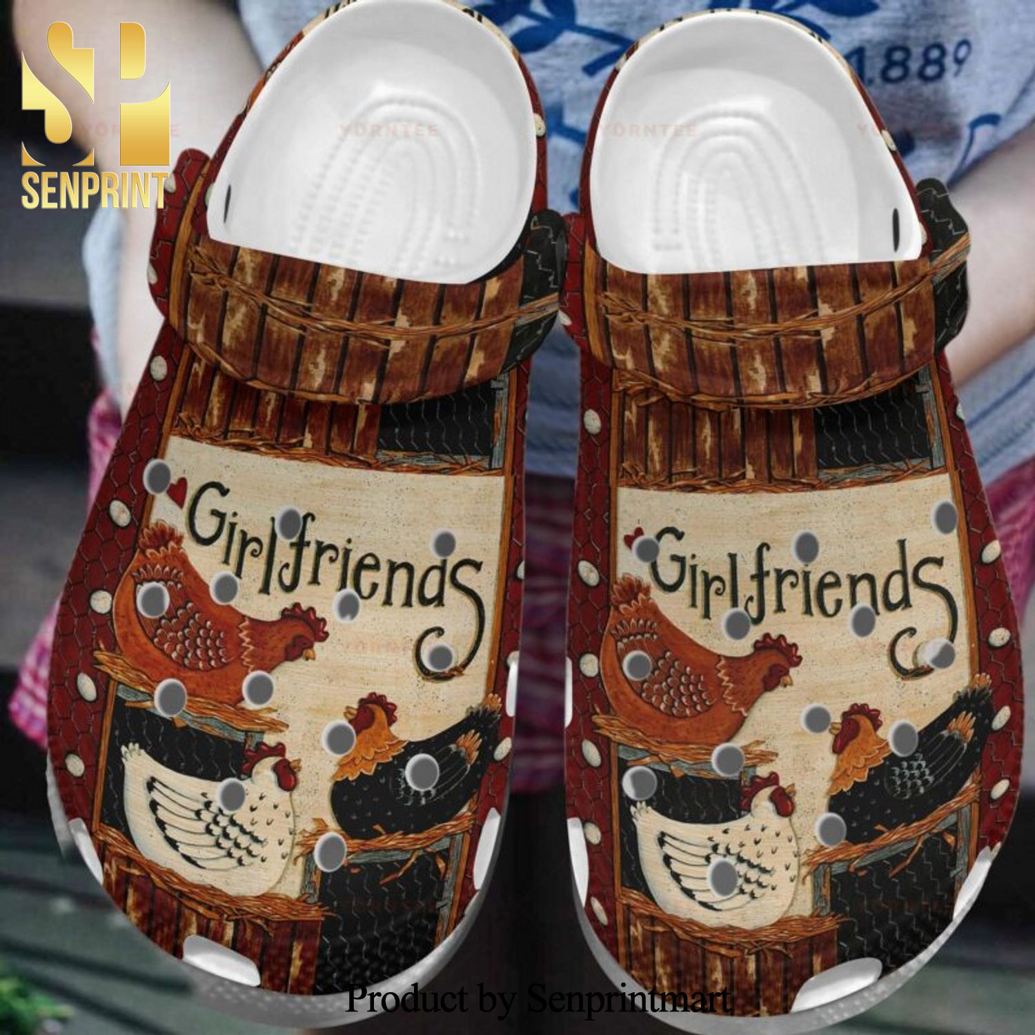 Chickens Girl Friends Lovely Gift For Lover Street Style Crocs Sandals