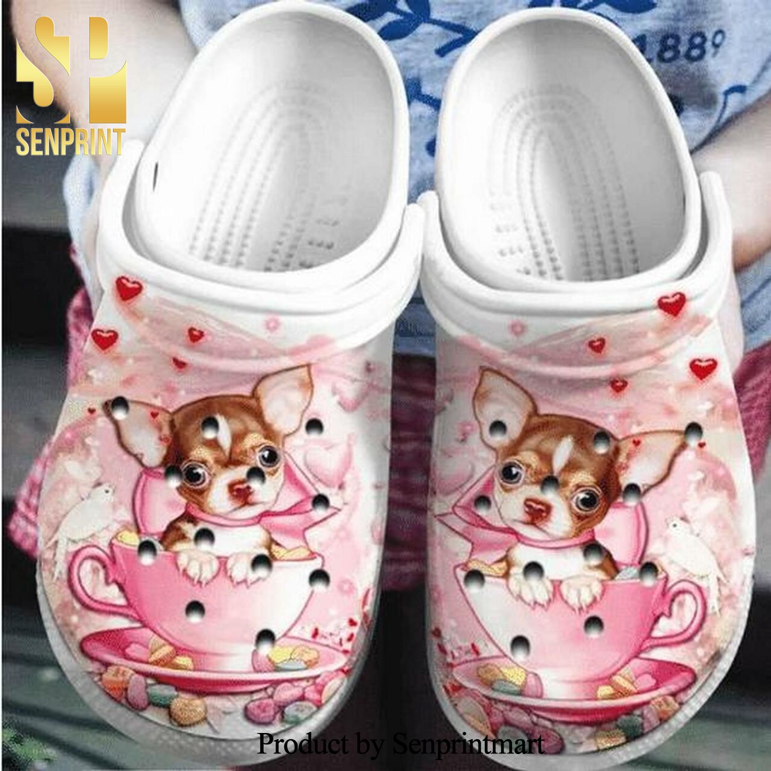 Chihuahua Sweetie Personalized Gift For Lover New Outfit Crocs Crocband Adult Clogs