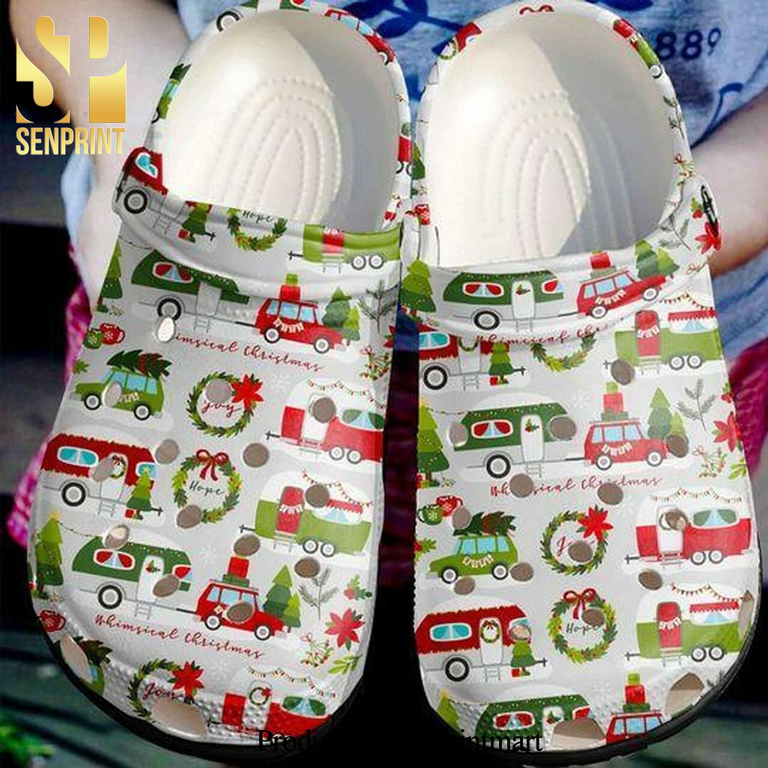 Christmas Camping Personalized 5 Gift For Lover New Outfit Unisex Crocs Crocband Clog