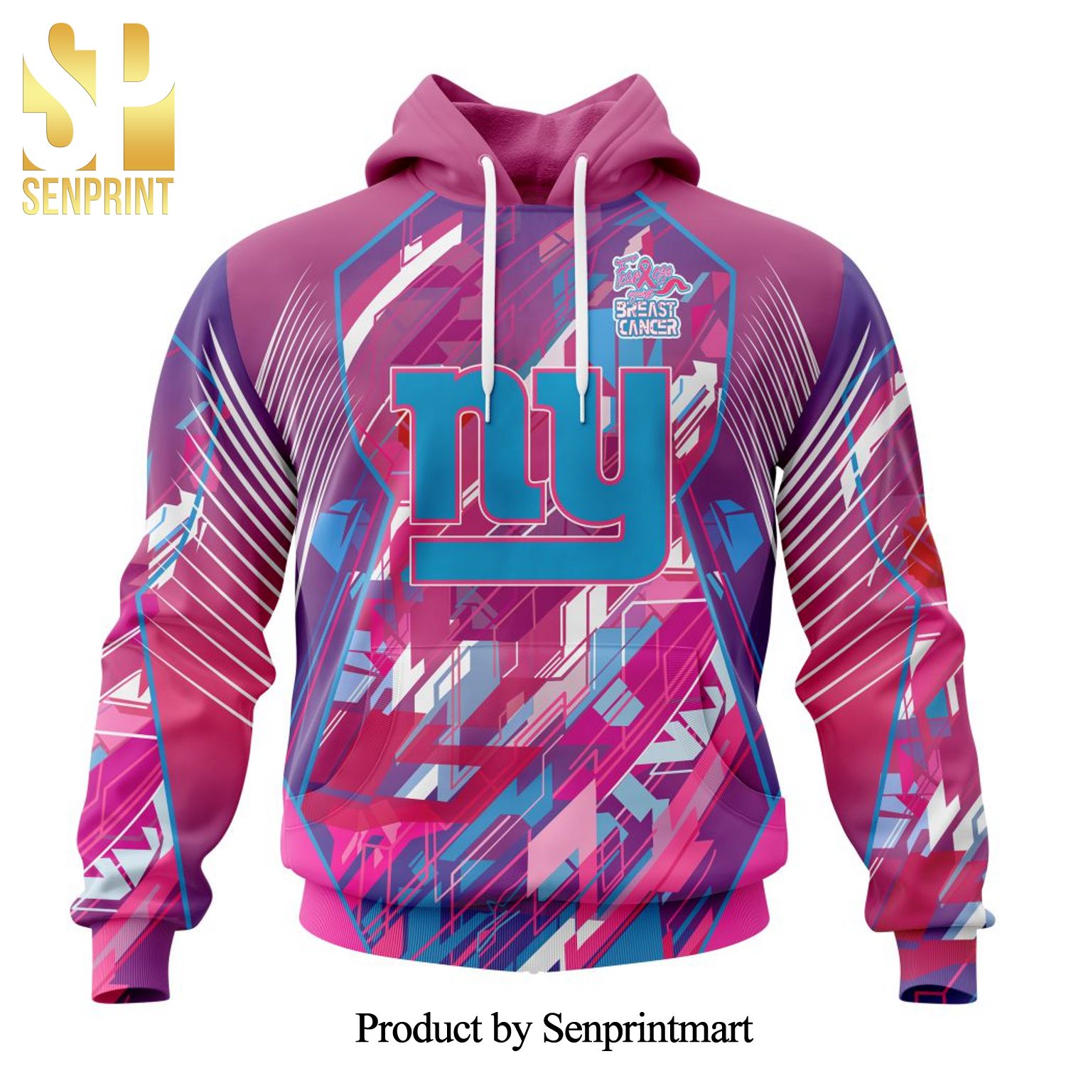 NFL New York Giants For Sport Fans I Pink I Can Fearless Again Breast Cancer All Over Printed Shirt