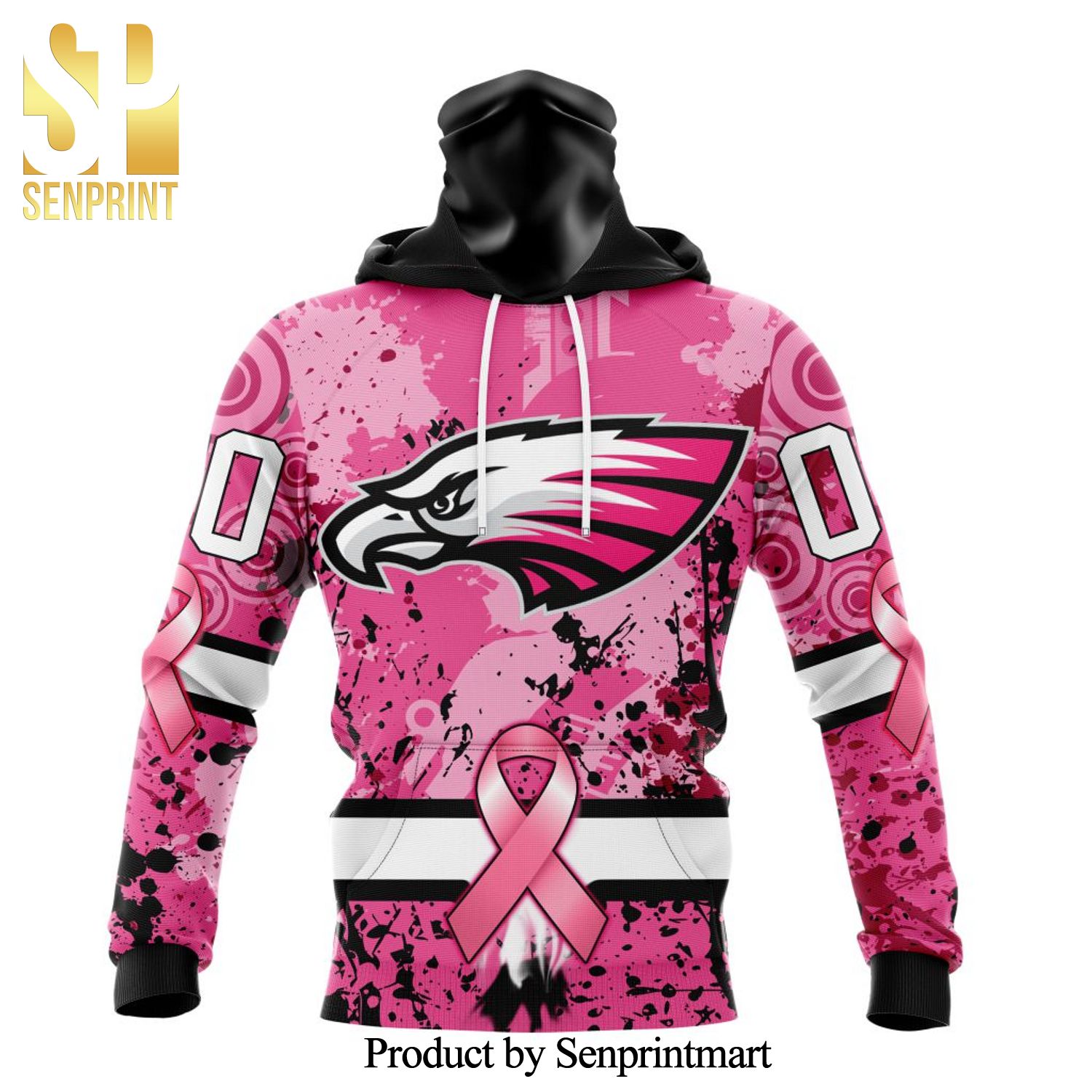 NFL Philadelphia Eagles Specialized Version In October We Wear Pink Breast Cancer All Over Printed Shirt