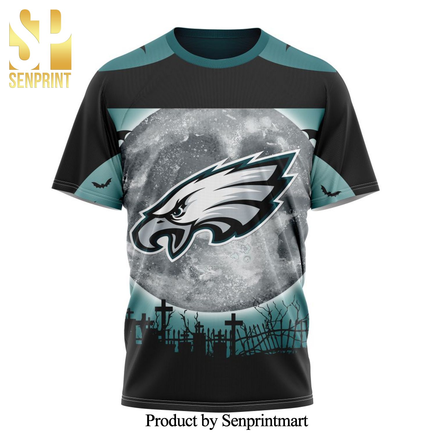 NFL Philadelphia Eagles Version Halloween Full Printing Shirt