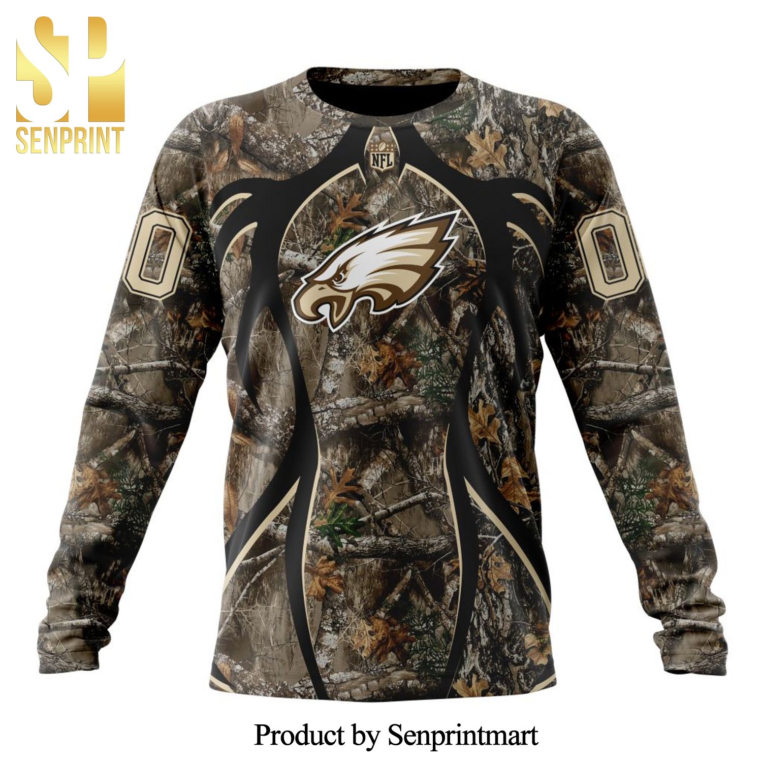 NFL Philadelphia Eagles Version Hunting Camo All Over Printed Shirt