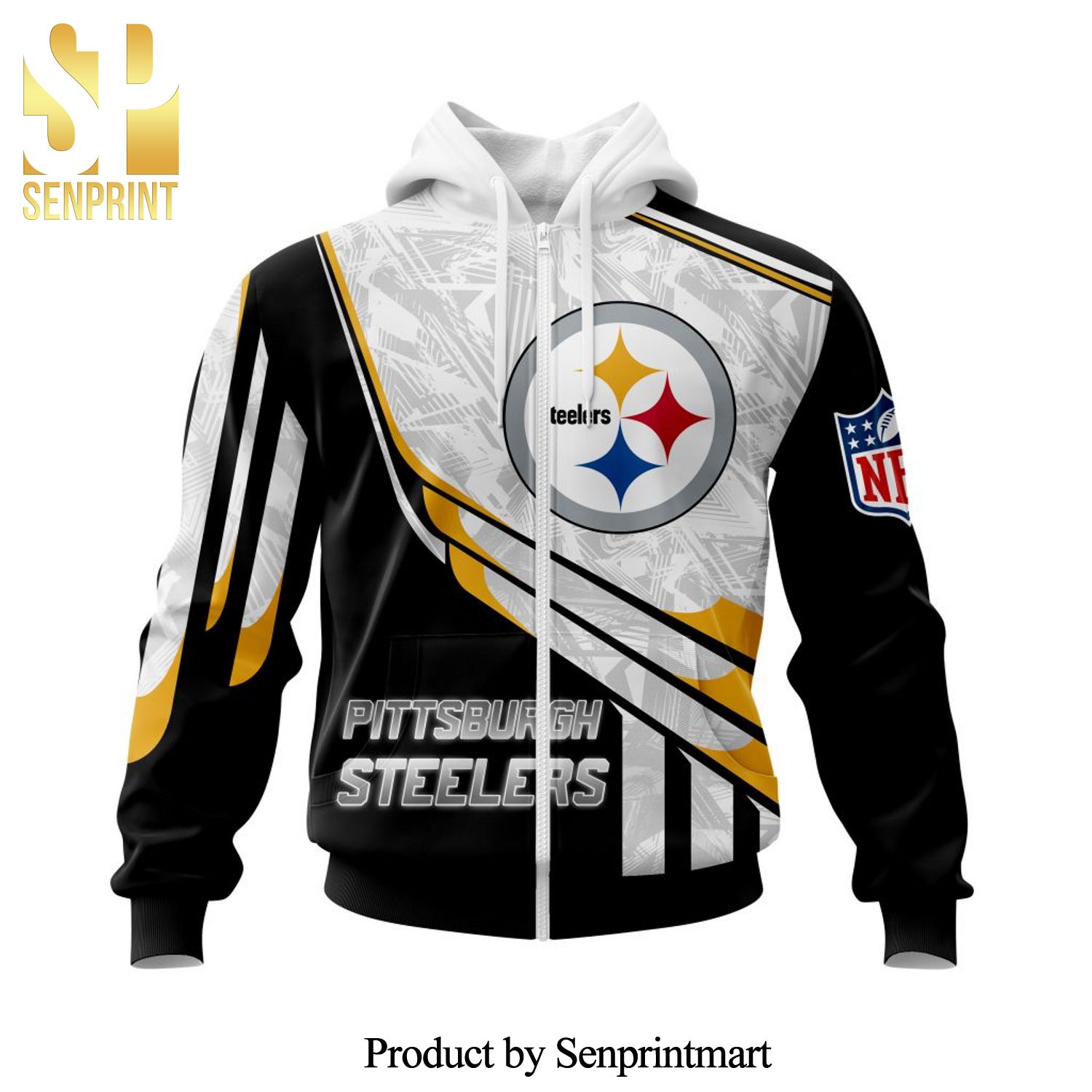 NFL Pittsburgh Steelers Full Printing Baseball Jersey - Senprintmart Store