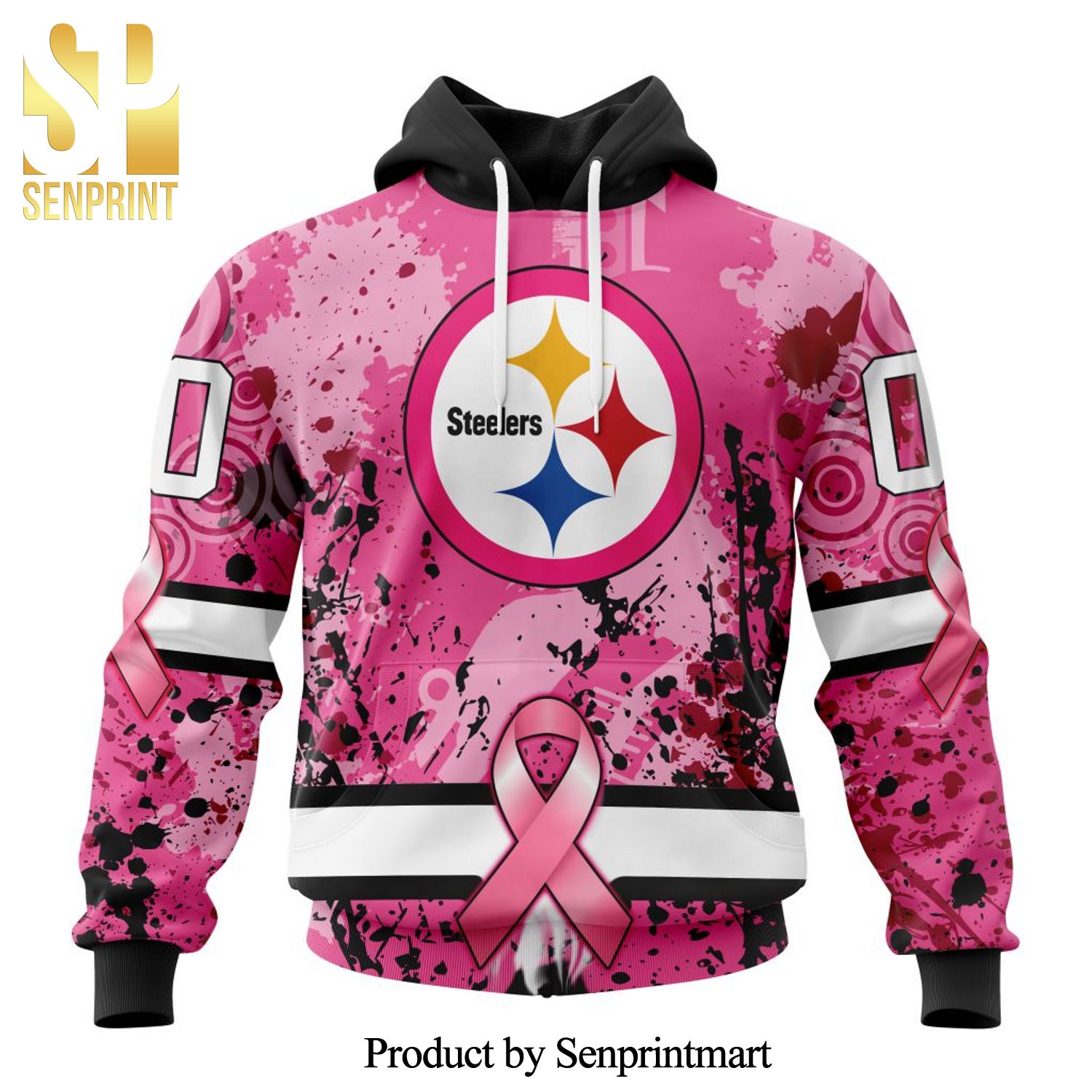 NFL Pittsburgh Steelers Specialized Version In October We Wear Pink Breast Cancer All Over Printed Shirt