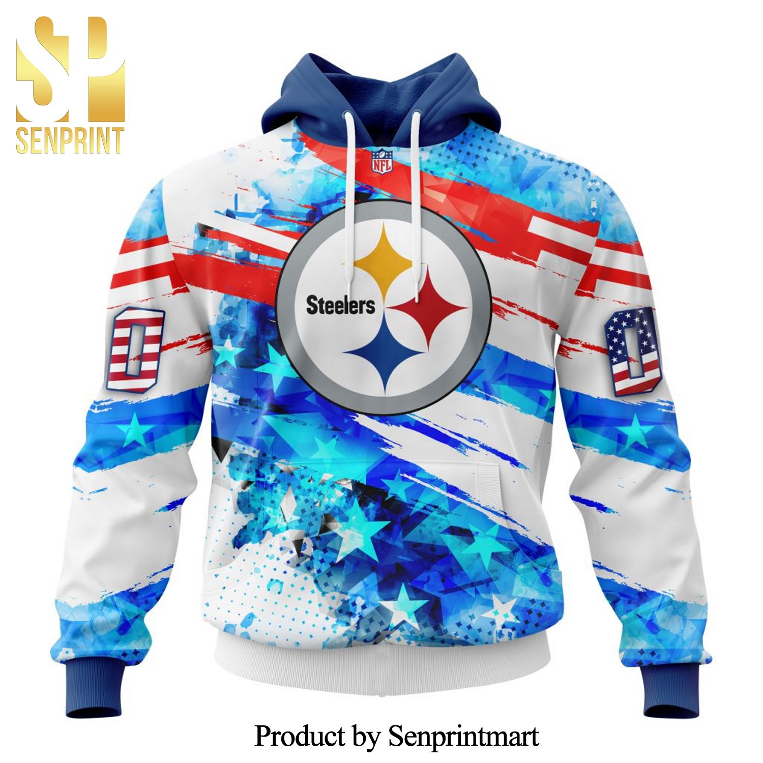 NFL Pittsburgh Steelers With Concept For Independence Day All Over Printed Shirt