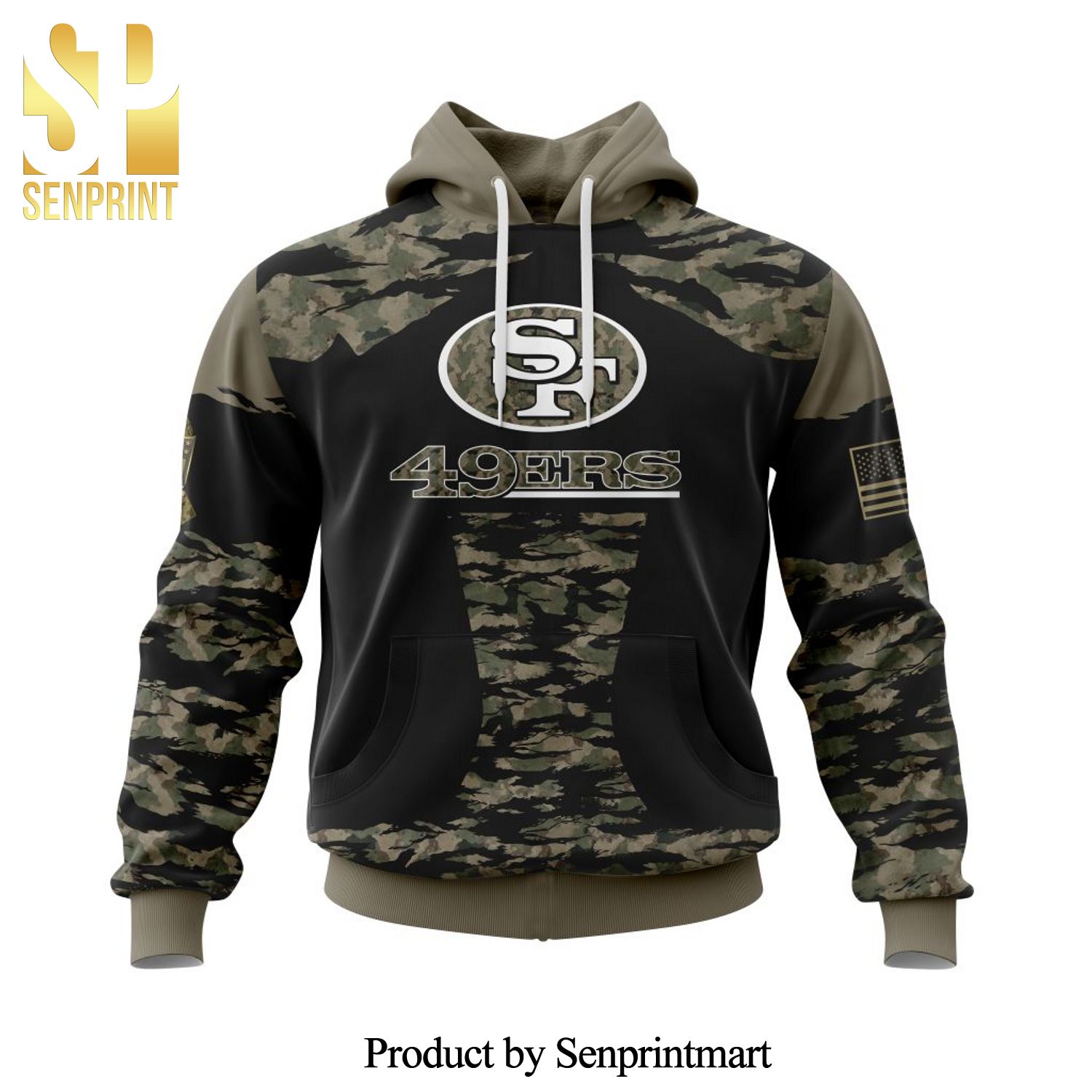 NFL San Francisco 49ers Honors Veterans And Military All Over Printed Shirt
