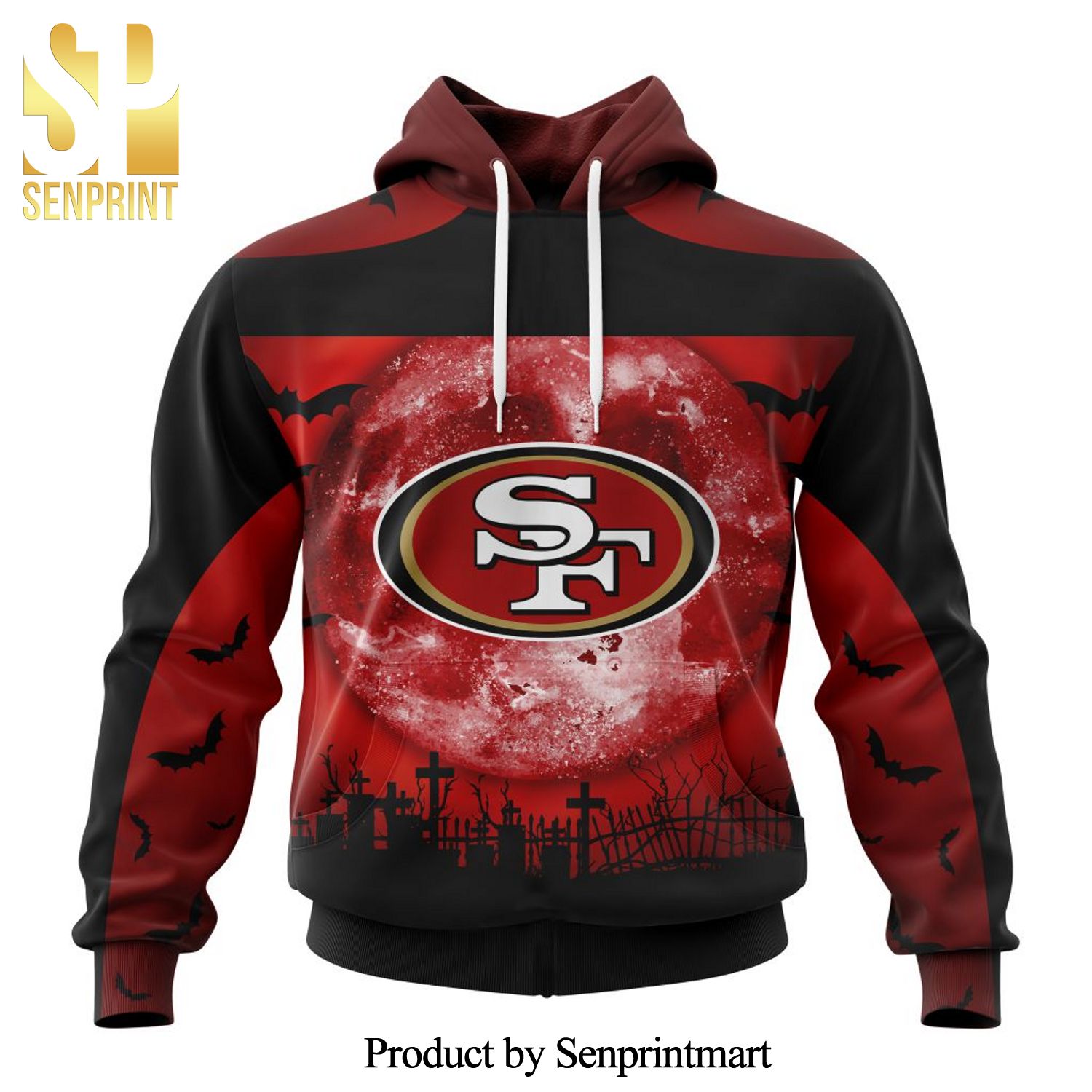 NFL San Francisco 49ers Version Halloween All Over Printed Shirt