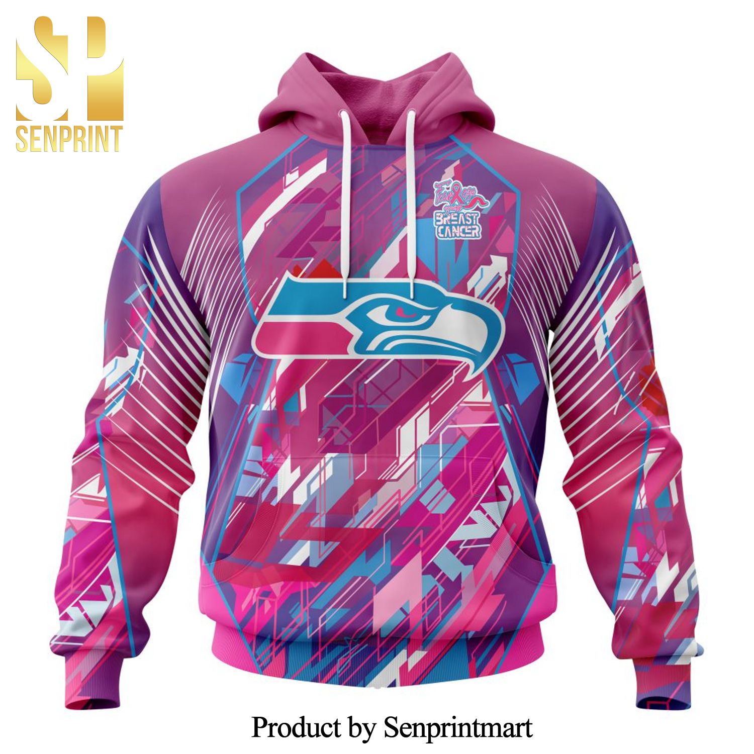 NFL Seattle Seahawks For Sport Fans I Pink I Can Fearless Again Breast Cancer All Over Printed Shirt