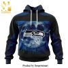 NFL Seattle Seahawks Version Hunting Camo All Over Printed Shirt