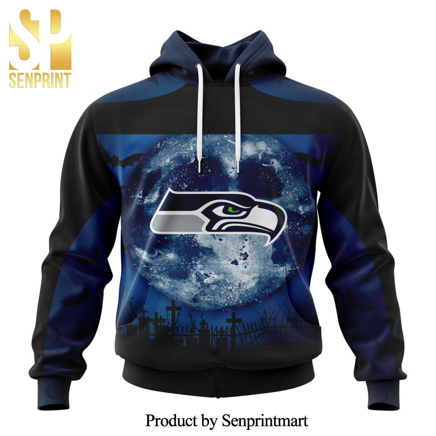 NFL Seattle Seahawks Version Halloween All Over Printed Shirt