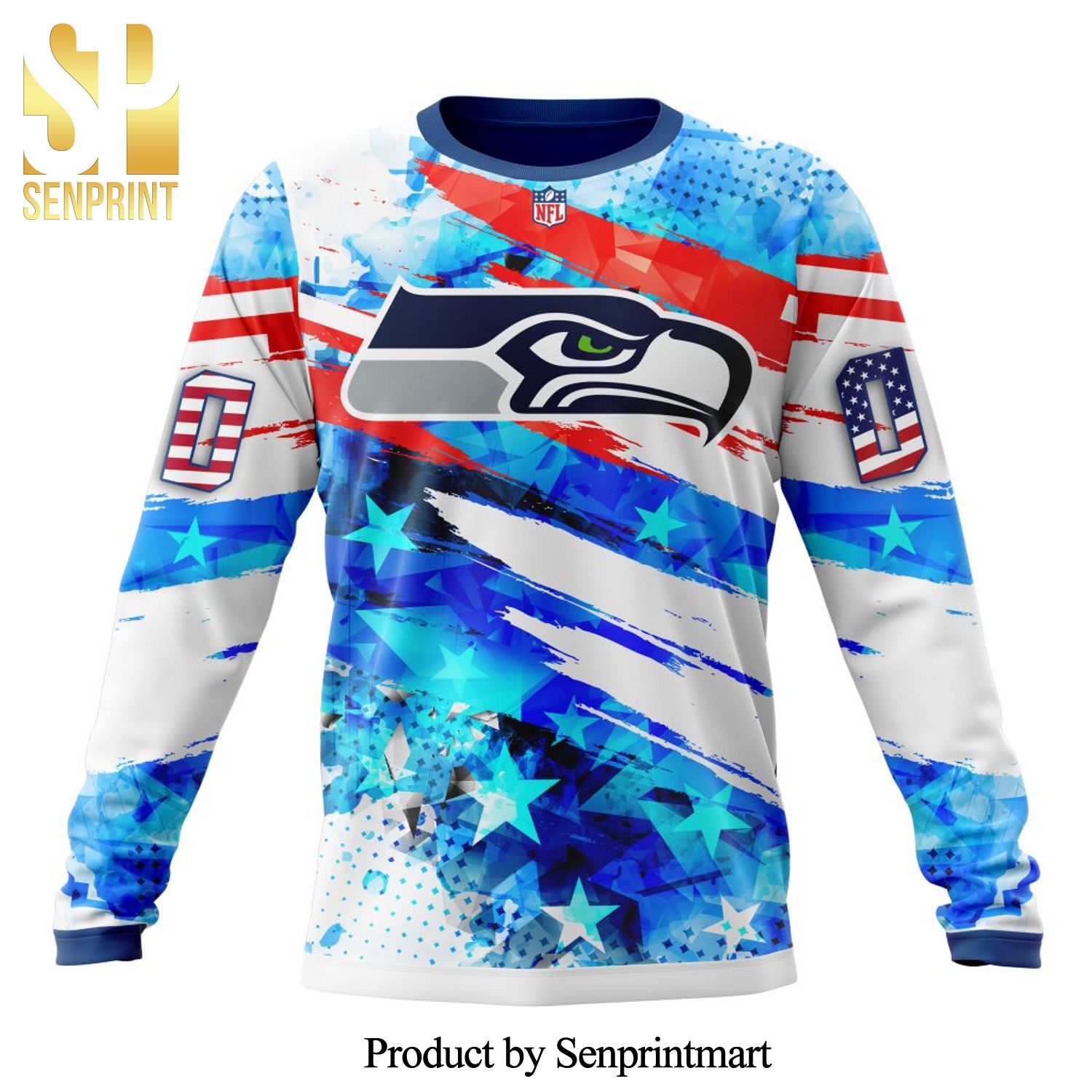 Seattle Seahawks All Over Printed Christmas Sweater