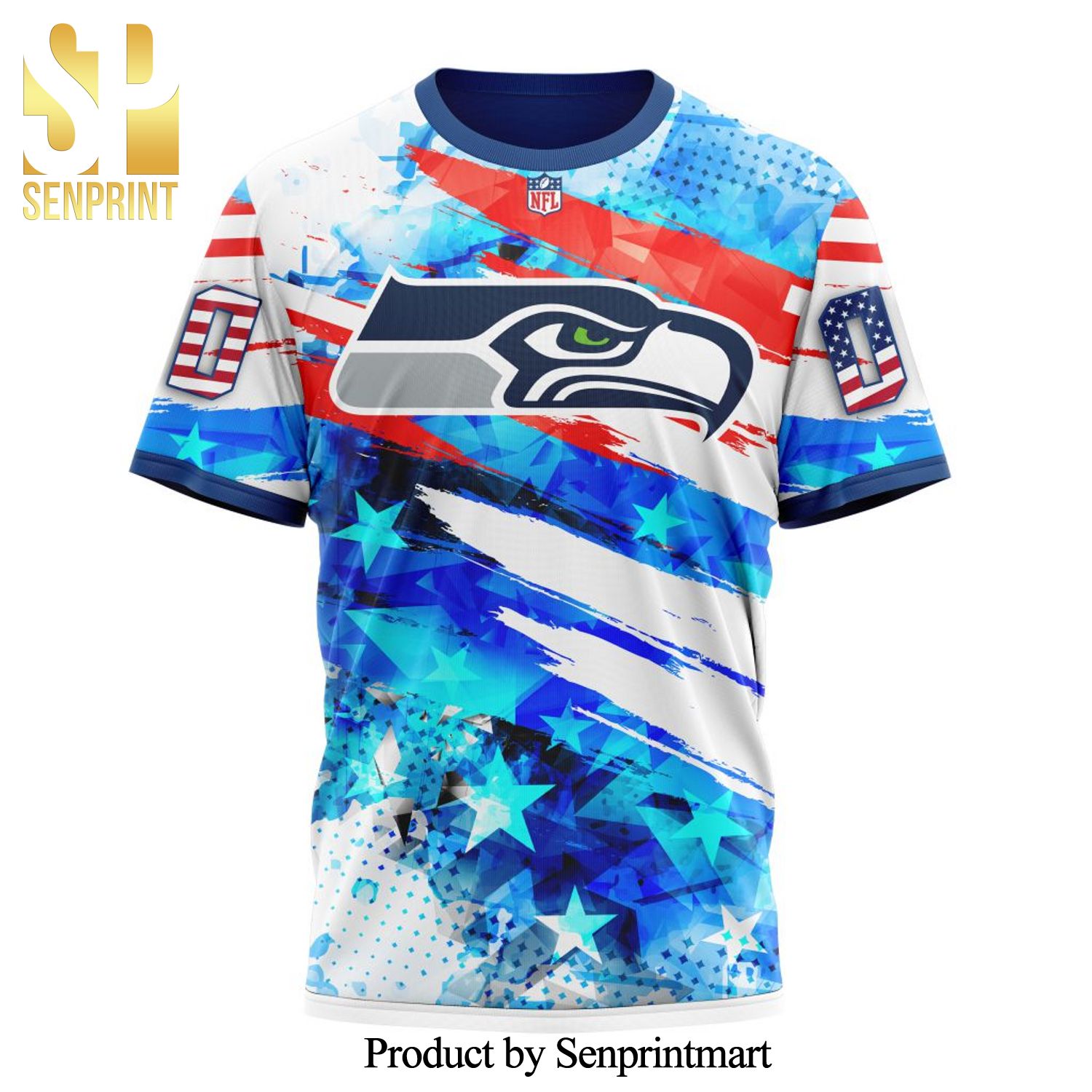 NFL Seattle Seahawks With Concept For Independence Day All Over Printed  Shirt - Senprintmart Store