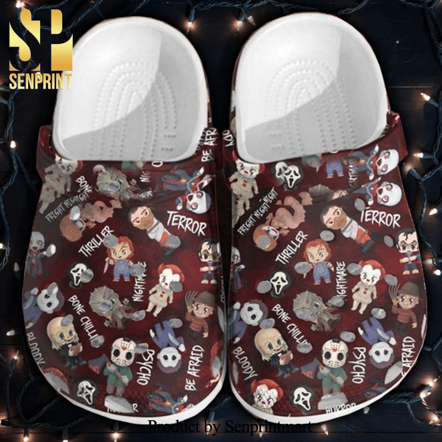 Chucky Pennywise Michael Myers Freddy Krueger Jason Voorhees Chibi Street Style Crocs Crocband