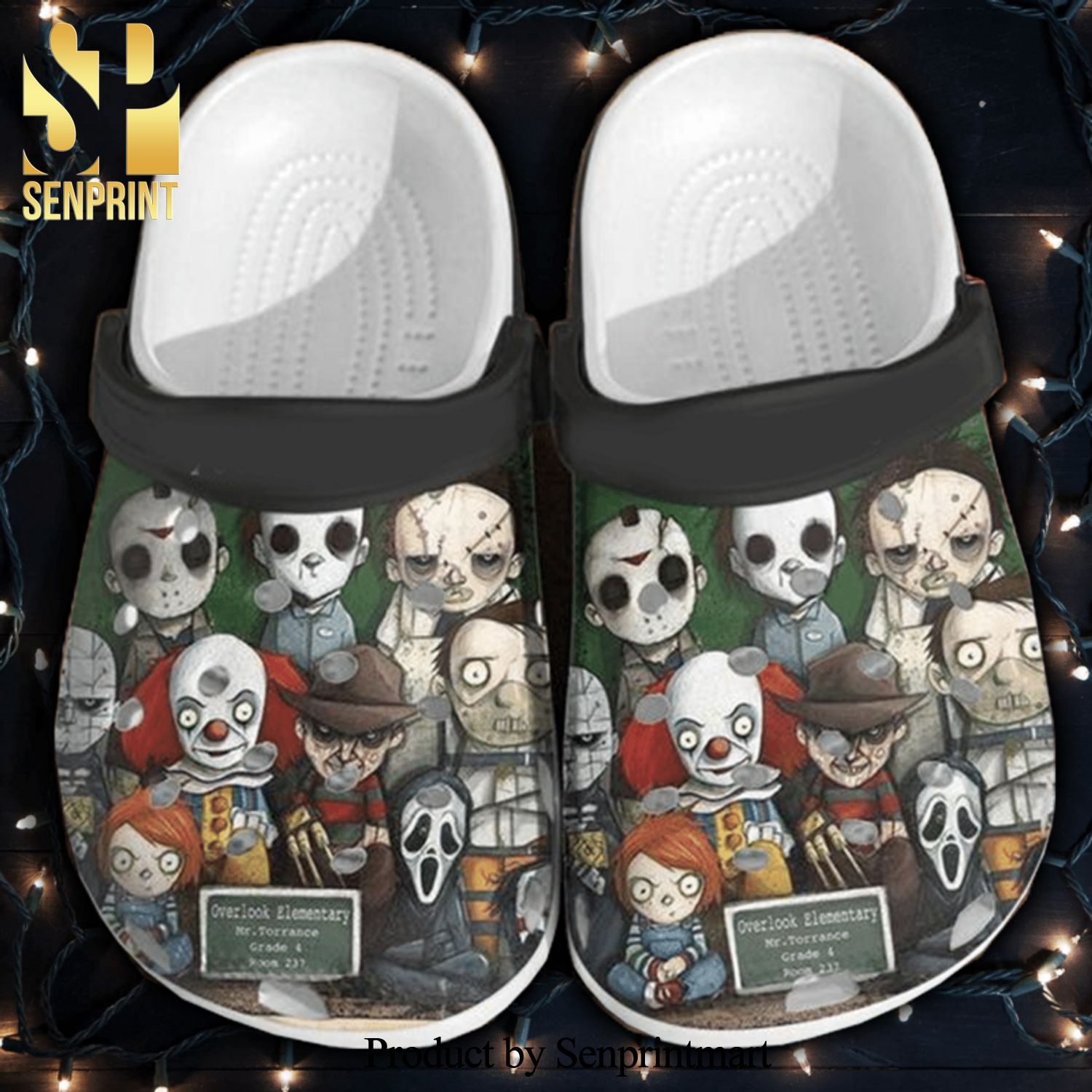 Chucky Pennywise Michael Myers Freddy Krueger Jason Voorhees Ghostface Chibi Street Style Crocs Crocband Adult Clogs