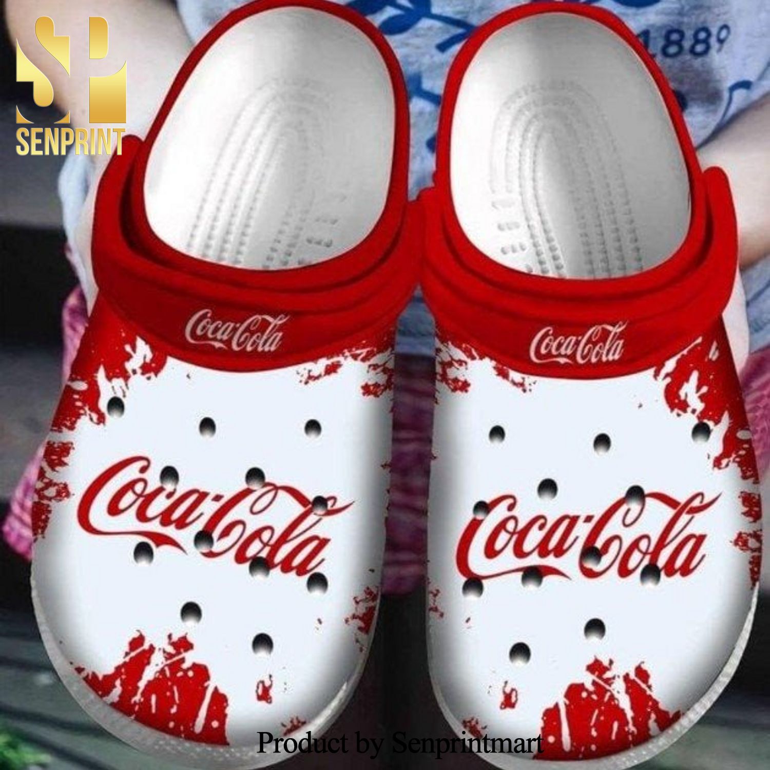 Coca Cola For Men And Women Gift For Fan Classic Water Crocs Sandals