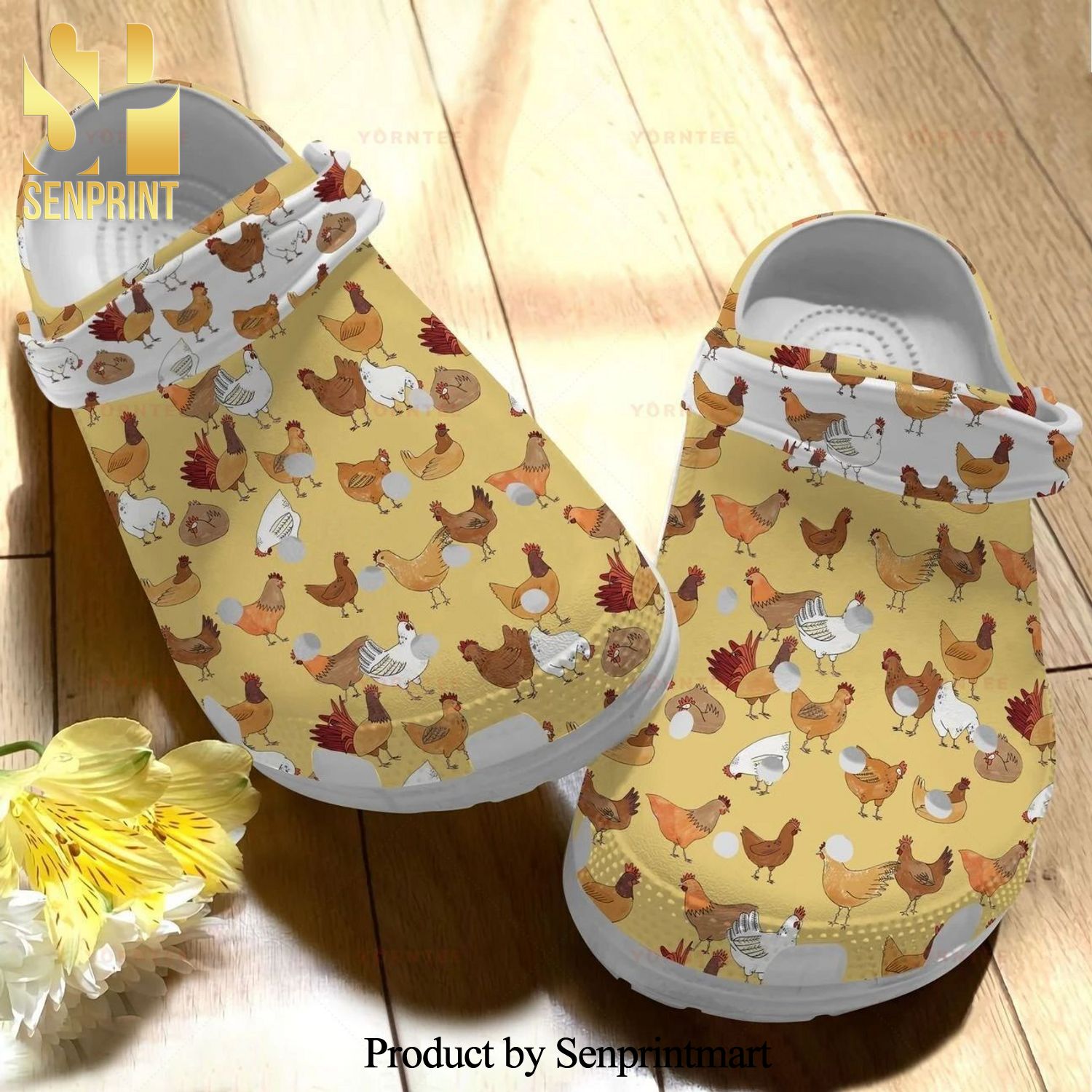 Colors Little Chickens Gift For Lover All Over Printed Crocs Unisex Crocband Clogs