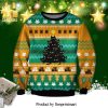 Meowy Christmas Tree Knitted Ugly Christmas Sweater