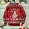 Meowy Christmas Black Cat Pine Tree Knitted Ugly Christmas Sweater