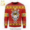 Merry Christmas Bulldog Knitted Ugly Christmas Sweater