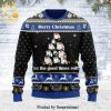 Merry Christmas Pattern Knitted Ugly Christmas Sweater