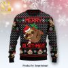 Merry Slothmas Premium Knitted Ugly Christmas Sweater