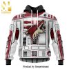 NHL Arizona Coyotes Design With Star Wars May The 4th Be With You All Over Printed Shirt