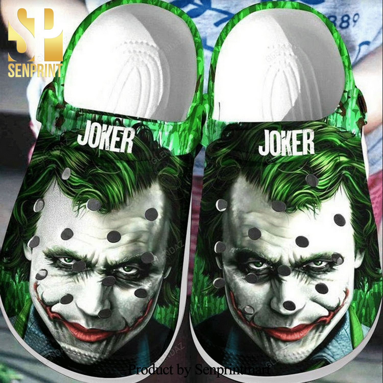 Cool Joker Movies Custom Name Gift For Lover Full Printed Crocband Crocs