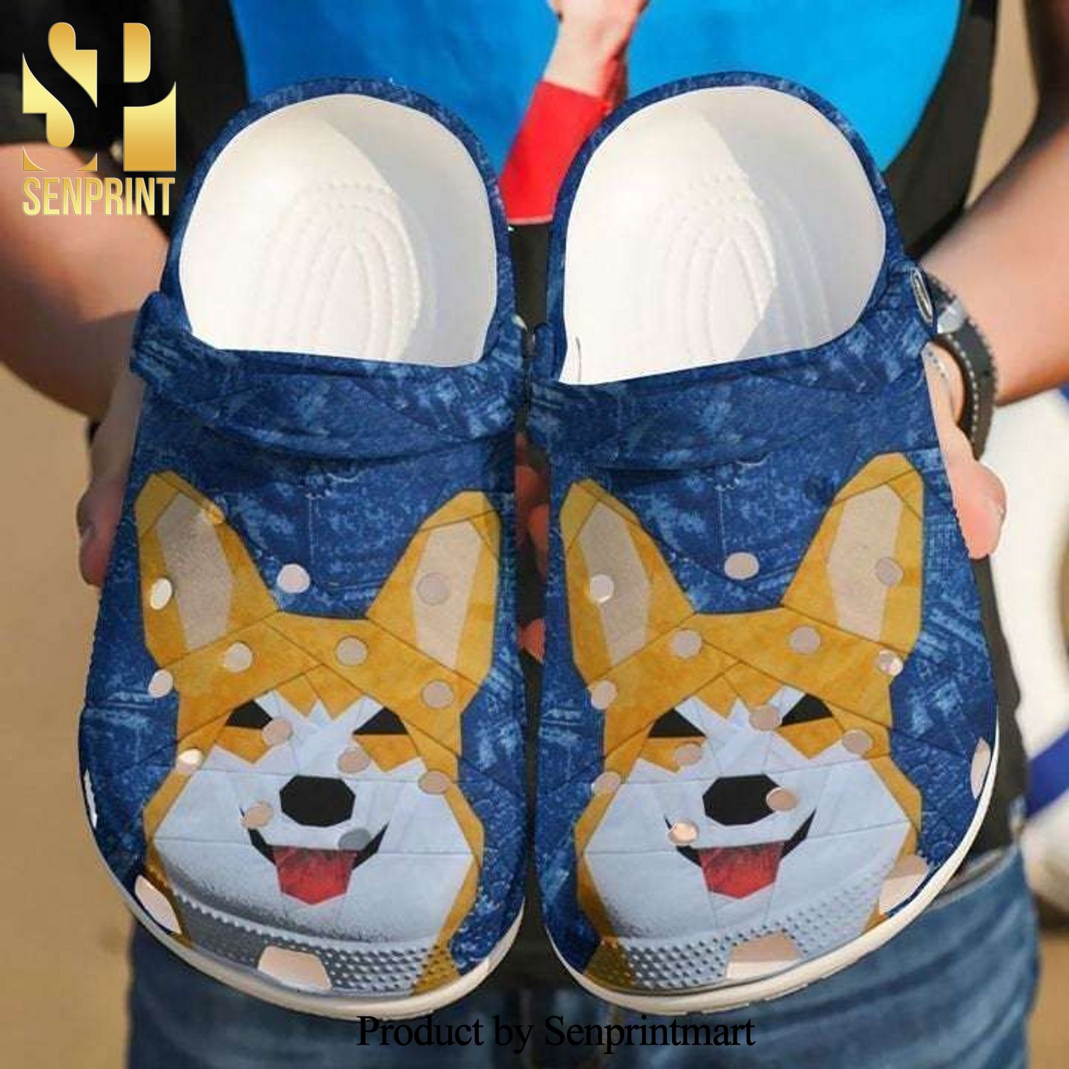 Corgi Dog Animal 3D Unisex Crocs Crocband Clog