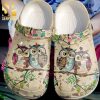 Couple Skiing Snow Mountain Gift For Lover Full Printing Classic Crocs Crocband Clog