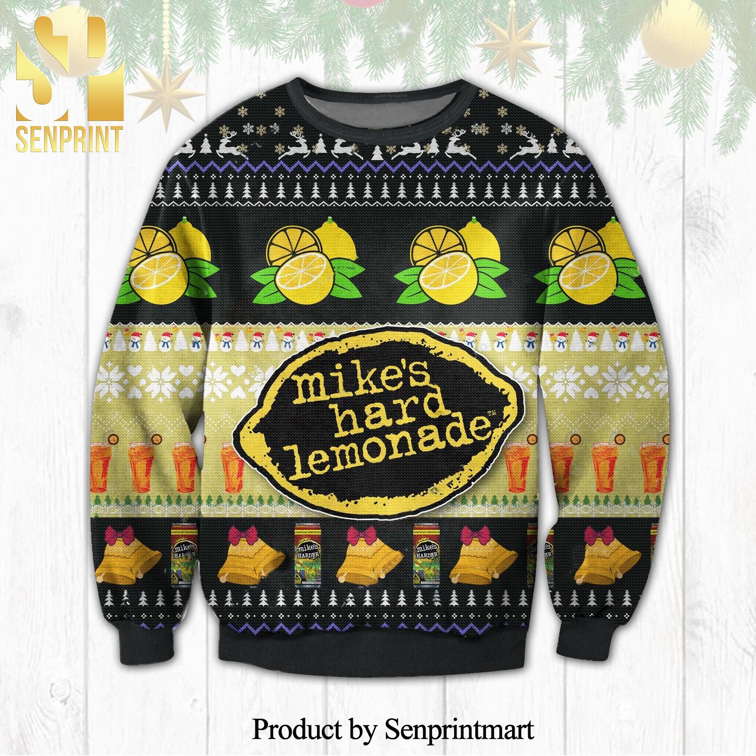 Mike’s Hard Lemonade Knitted Ugly Christmas Sweater