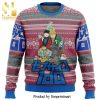 Mob Psycho 100 Chibi Sprites Premium Manga Anime Knitted Ugly Christmas Sweater