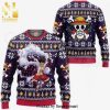 Monkey D Luffy Reindeer One Piece Anime Knitted Ugly Christmas Sweater