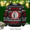 Mountain Dew Pine Tree Snowflake Pattern Knitted Ugly Christmas Sweater