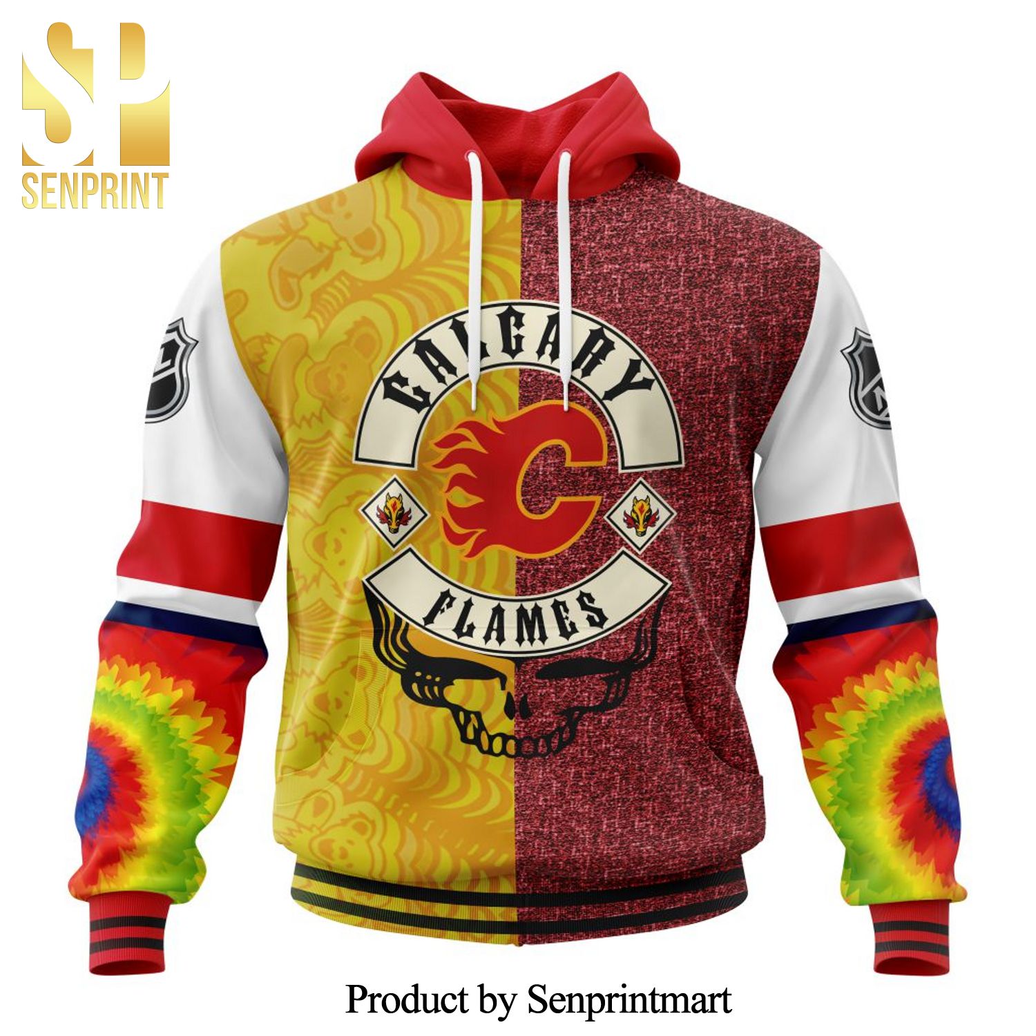 NHL Calgary Flames X Grateful Dead For Sport Fans All Over Printed Shirt