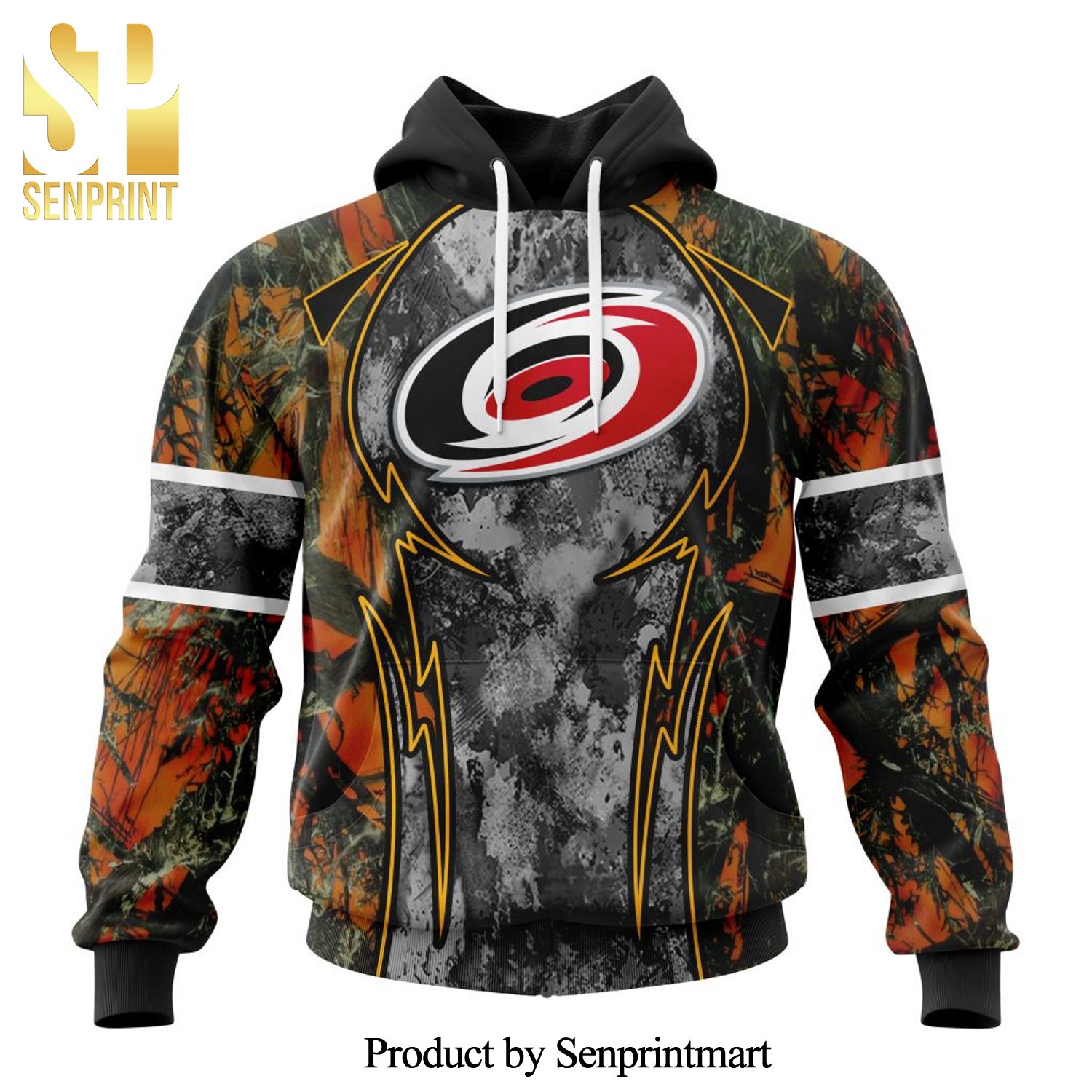 NHL Carolina Hurricanes Version Camo Concepts For Hungting In Forest All Over Printed Shirt