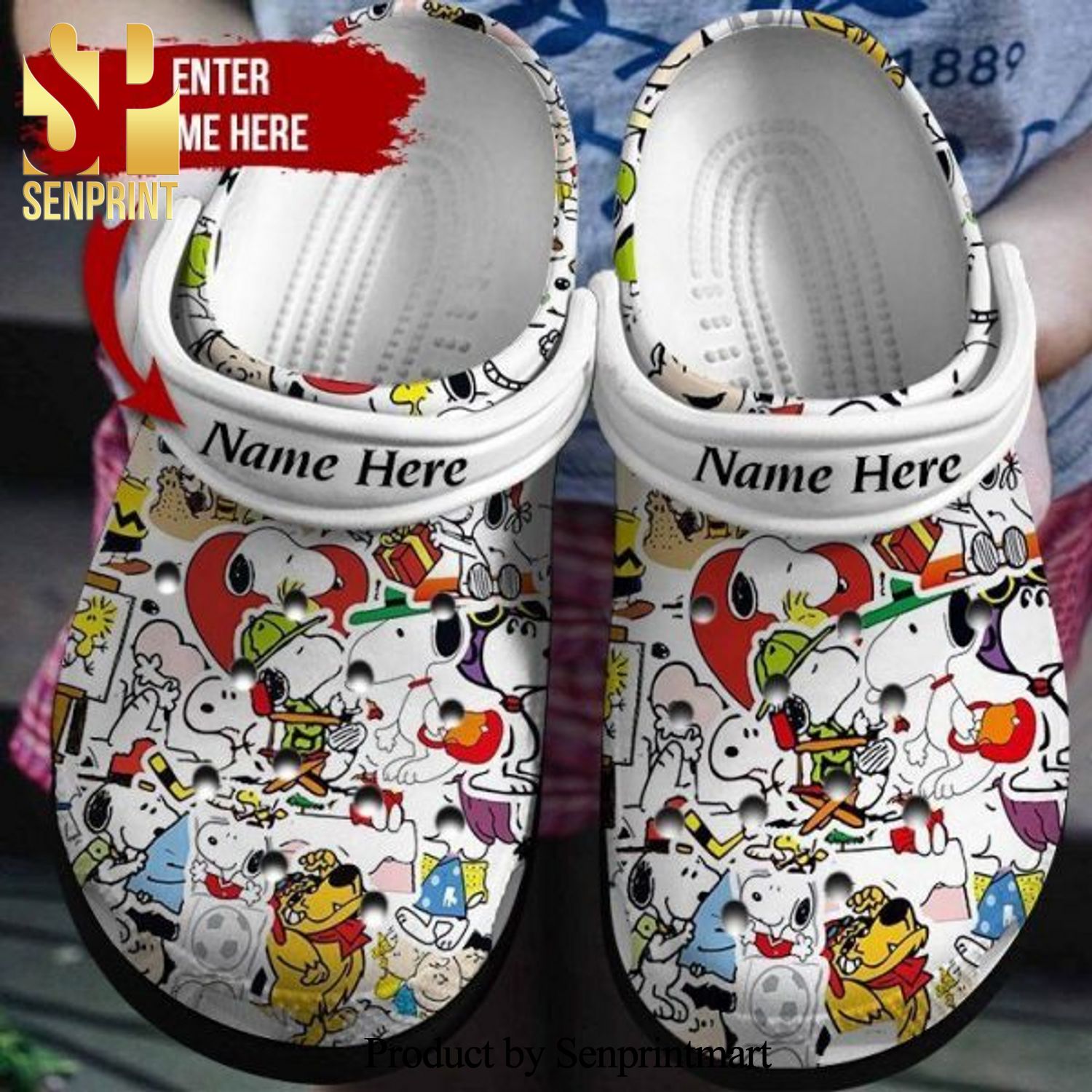 Crazy About Snoopy Adults Kids Crocband Clogs Gift Hn 3D Crocs Crocband In Unisex Adult Shoes