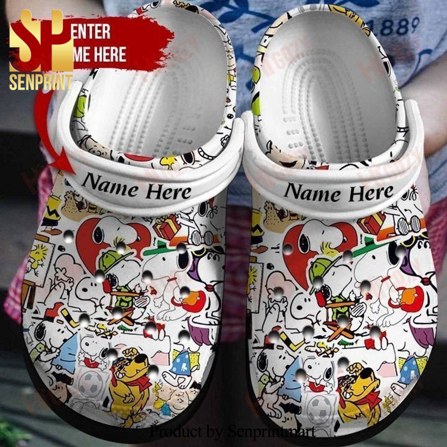 Crazy About Snoopy Gift For Fan Classic Water Full Printed Crocband Crocs