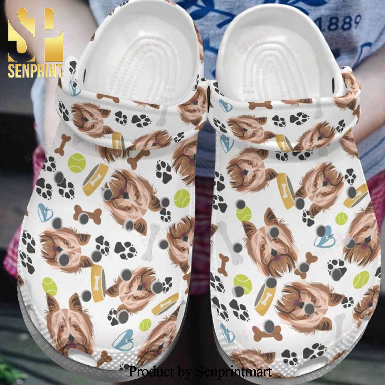 Crocband Clog Little Yorkshire Terrier Full Printed Crocs Crocband