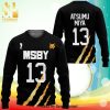 Msby Black Jackal Uniform Haikyuu Manga Anime Knitted Ugly Christmas Sweater