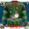 My Neighbor Totoro Gifts Santa Premium Manga Anime Knitted Ugly Christmas Sweater