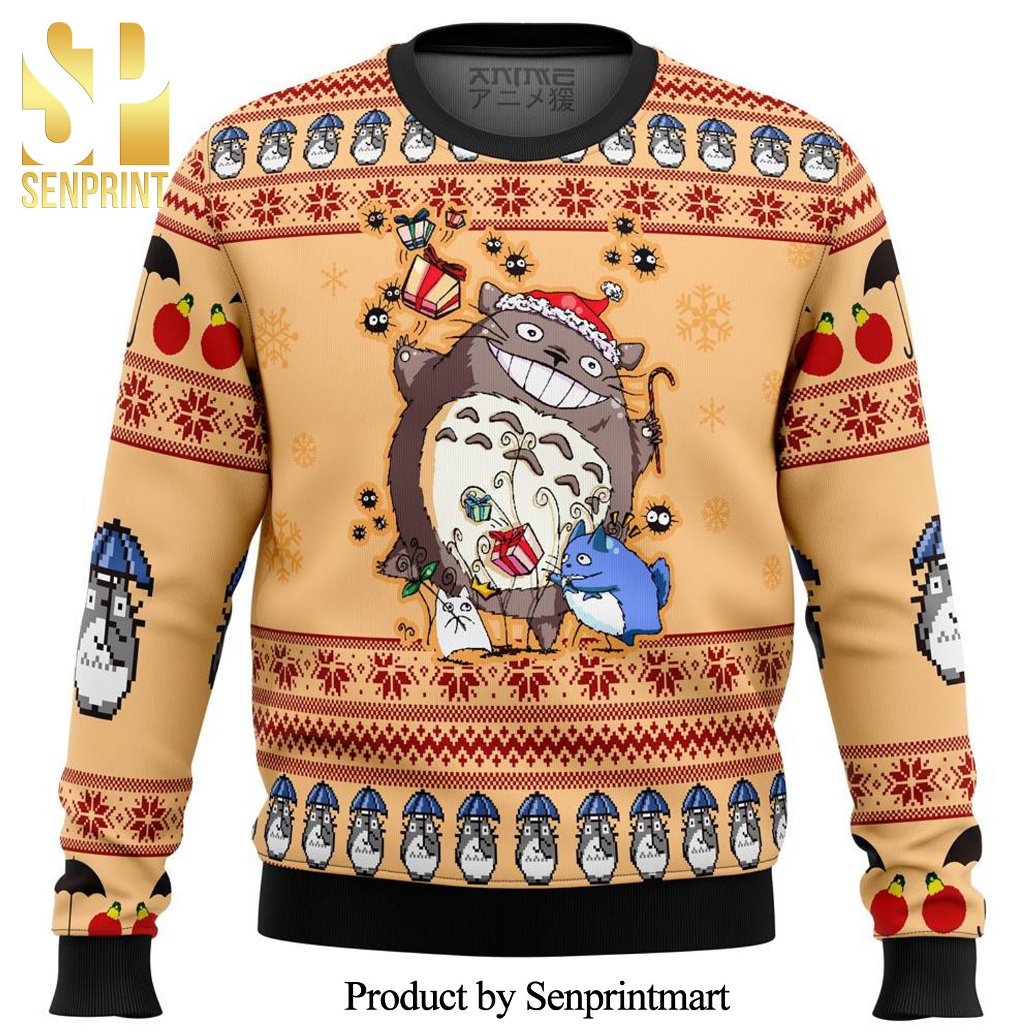 My Neighbot Totoro Alt Premium Ugly Manga Anime Knitted Ugly Christmas Sweater