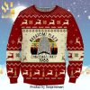 Namaste Stay 6 Feet Away Knitted Ugly Christmas Sweater