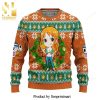 Naofumi Iwatani And Raphtalia Rising Of The Shield Hero Manga Anime Knitted Ugly Christmas Sweater