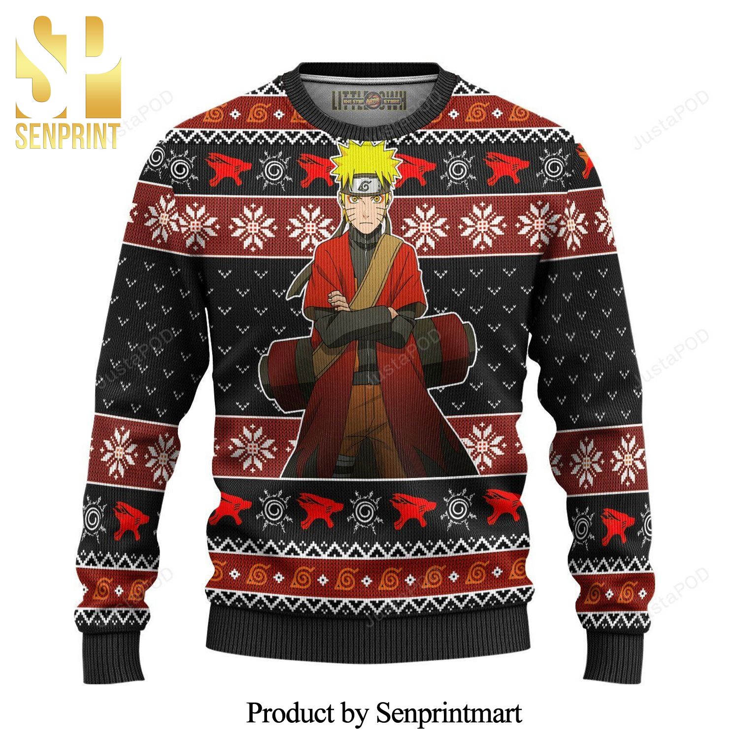 Naruto Sage Mode Knitted Ugly Christmas Sweater