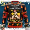 Natsu Dragneel Fairy Tail Silhouette Anime Knitted Ugly Christmas Sweater