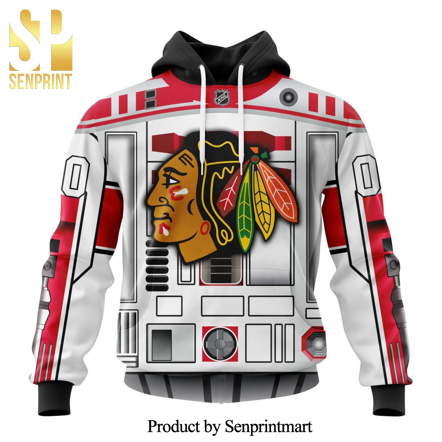NHL Chicago BlackHawks Version Star Wars May The 4th Be With You All Over Printed Shirt